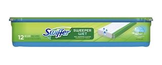 SWEEPER SWIFFER PAD REFILL WET 8X10 12/PK (PK) - Sweepers